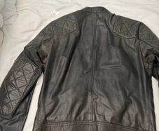 Belstaff Outlaw Charcol leather jacket IT48