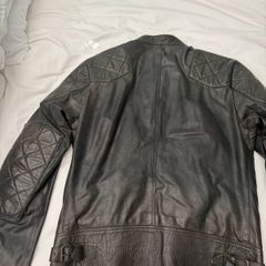 Belstaff Outlaw Charcol leather jacket IT48