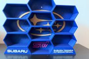 Subaru display stand for 1/64 scale hot wheels, mini gt etc
