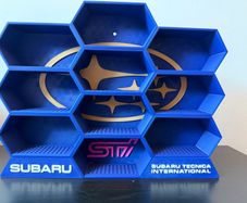 Subaru display stand for 1/64 scale hot wheels, mini gt etc