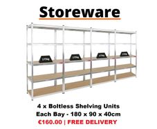 4 Bays Boltless Shelving / Racking