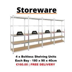 4 Bays Boltless Shelving / Racking