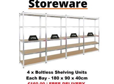 4 Bays Boltless Shelving / Racking