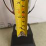 Metal Cup Trophy Award on black plinth. Image 4