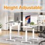 NEW SALE | Height Adjustable Electric Standing Desk - 100x60 cm Stand Up Table Desk Thick Splice Board, Smart Control Panel 3 Memory Heights Image 3