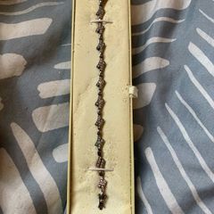 Sterling silver -Field- Diamond like bracelet in box