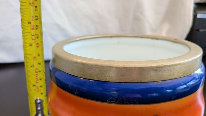 Antique Camel Desert Hand Painted Bowl Cobalt Blue EPNS Rim Noritake Style