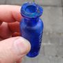 Lot of 5 vintage blue glass bottle Image 5