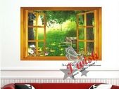 Nice 3D Garden View Window Film Wall Sticker,  Like Real!