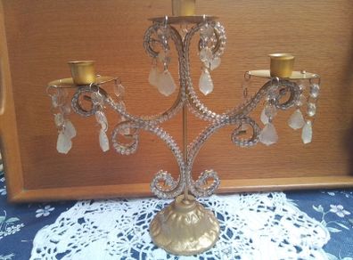 Vintage Shabby Chic Candleabra
