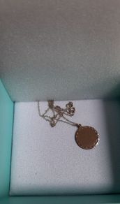 Gold disc and chain