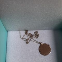 Gold disc and chain