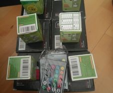 6 x RGBW Led downlighter bulb + remote + downlighter fitting