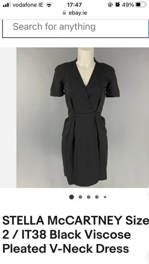 Stella McCartney. Dress size 42. UK10