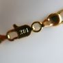 MEN'S 18ct Yellow Gold Plated Figaro Chain Necklace length 16" Image 5
