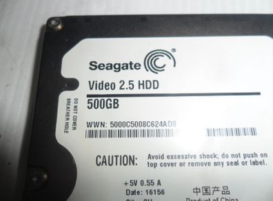 Seagate laptop HDD 500 GB