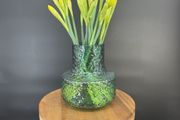 vase green glass