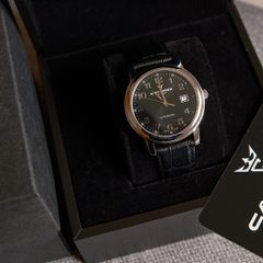 Catorex C'Attractive 8170 Black Automatic Swiss Made Stainless Steel Watch