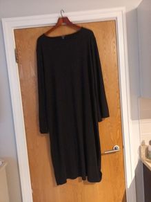 Booboo  Black Knit Dress.  S. 28. New - No Tag.