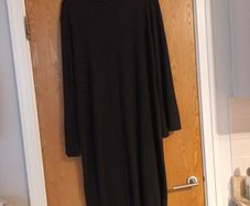 Booboo  Black Knit Dress.  S. 28. New - No Tag.