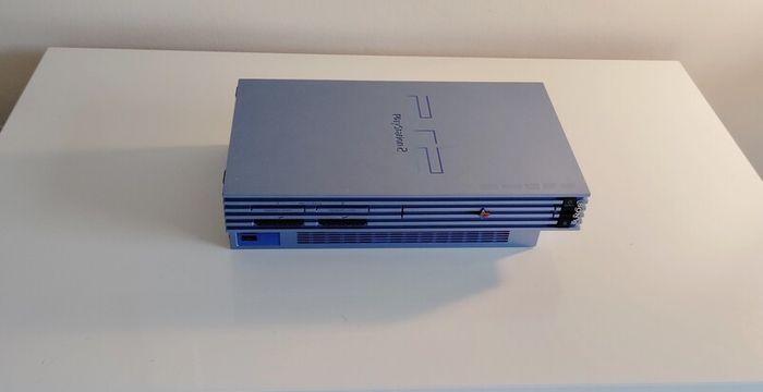 Playstation 2 Console Aqua Blue Ps2 PAL Refurbished Original controller hd adapter