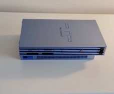 Playstation 2 Console Aqua Blue Ps2 PAL Refurbished Original controller hd adapter