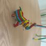 Hand beaded giraffe and elephant Image 3