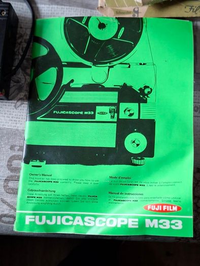 1950s Vintage Vintage Fujicascope M33 8mm/Super 8 Cine Film Projector with Tapes, made by Fujifilm Postage Available or Collection