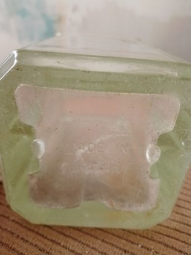 Original vintage British glass battery jar