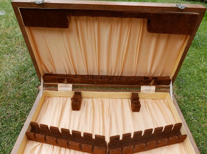 Antique Cutlery Box, Wooden