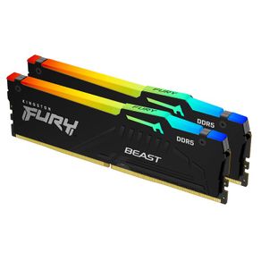 Kingston FURY Beast RGB 32GB (2 x 16GB) 5600MHz DDR5 CL40 DIMM Desktop Gaming Memory