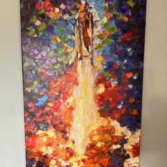Leonid Afremov Space Shuttle Art
