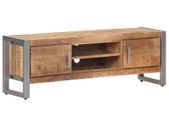 TV Cabinet 120x30x40 cm Rough Mango Wood