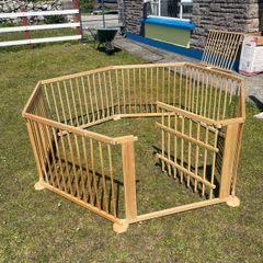 wooden playpen