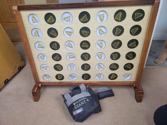 Guinness Branded Wooden  XL"/ Garden Connect 4