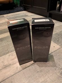 2x Bottles Polar Hair Dye shampoo - Dark Brown