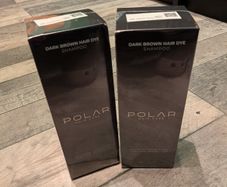 2x Bottles Polar Hair Dye shampoo - Dark Brown