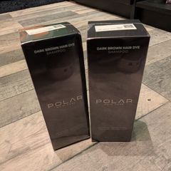 2x Bottles Polar Hair Dye shampoo - Dark Brown