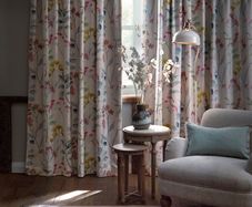Pair of flower curtains