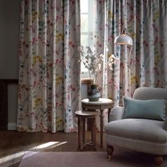 Pair of flower curtains