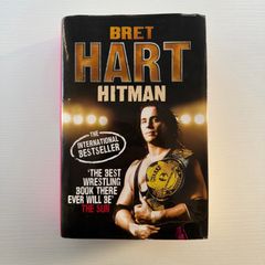 Bret Hart Hitman Signed Autographed Hardcover Book