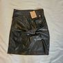 Twinset Milano Black Faux Leather Skirt Image 5