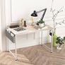 FREE EXPRESS SHIPPING Writing Computer Desk, Office Work Desk for student and worker, Laptop Table with Storage Bag and Headphone Hook,Modern Simple Style Desks for Bedroom, Home Image 5