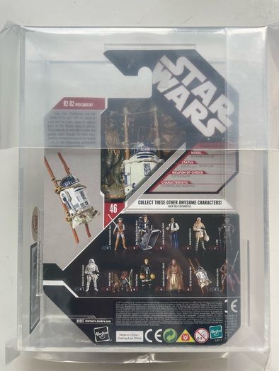 UKG Graded Star Wars Action Figure. 30th Anniversary Collection. R2-D2 With Cargo Net. Graded 90 Gold.