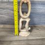 X1 Vintage Gymnastic Olympic Human Tower Figurine Stone White Sculpture Art Image 9