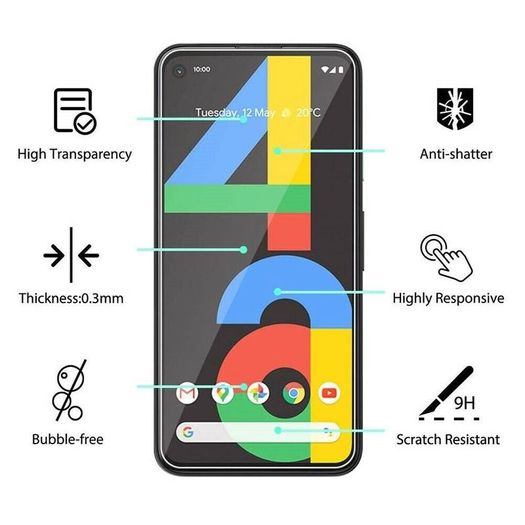 For Google Pixel 4a Tempered Glass Premium Screen Protector Guard Film - FHT007GPT