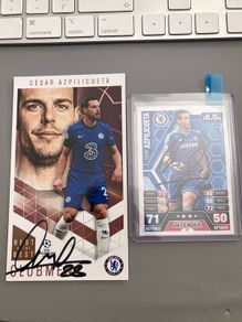 Chelsea signed cards Azpiliqueta