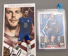 Chelsea signed cards Azpiliqueta