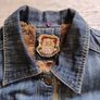 Vintage denim cotton faux fur warm lined jacket with three pockets in very good condition see last three photos for exact measurements FREE STANDARD POSTAGE INCLUDED Image 2