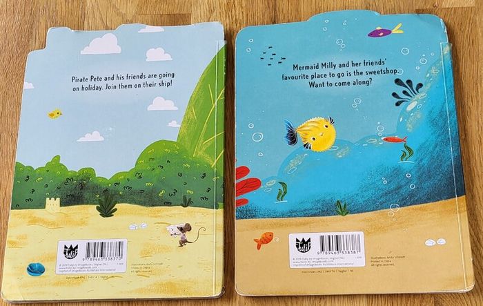 Pirate and Mermaid books X  2 for 7 euro